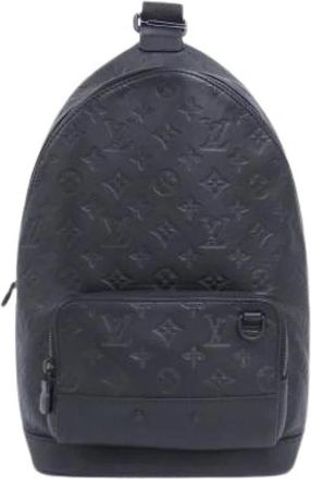 Louis Vuitton Pre-owned Racer Sling Bag - Heren - Vintage Rugzakken - Zwart - ONE Size - Leer - Vintage