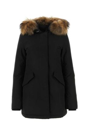 Woolrich Black Arctic parka coat