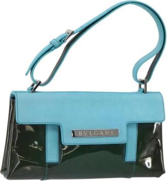 Bulgari Pre-owned Shoulder Bags, female, Multicolor, Size: ONE SIZE Pre-owned Vintage Leather Shoulder Bag