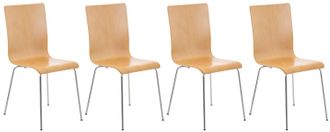 Clp Clp - Set 4 Sedie Visitatore Pepe Natura