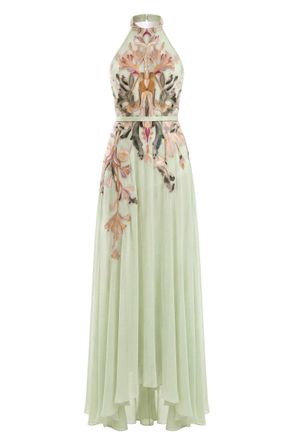 Saiid Kobeisy Embroidered Georgette Dress