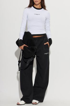 Alexander Wang Top With An Embossed Logo, Womens, White