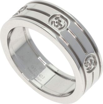 Gucci White Gold (18K) Band Ring (Pre-Owned)