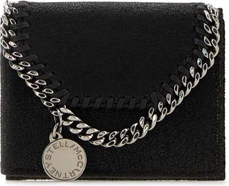 Stella McCartney Falabella Portemonnee - Dames - Portefeuilles - Zwart - ONE Size - Katoen - Accessoires