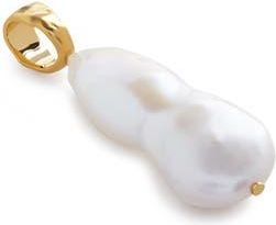 Monica Vinader Capri Teardrop Cultured Pearl Pendant Charm in 18K Gold Vermeil at Nordstrom Rack