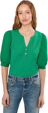 Lilly Pulitzer Ronson Knit Top Womens Blouse Bamboo Green : XXS, Cotton/Modal/Spandex