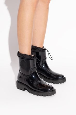 Moncler Kickstream Wellington Boots, Womens, Black
