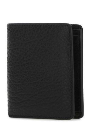 Maison Margiela Womens Black Leather Wallet T8013 Exterior: Portafogli