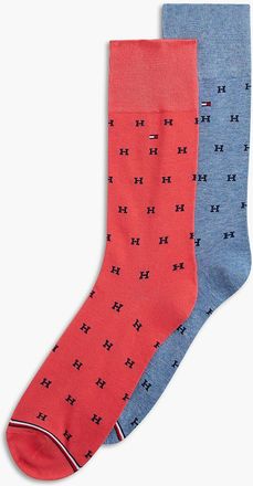 Tommy Hilfiger Mens H Logo Trouser Sock 2-Pack - Multi