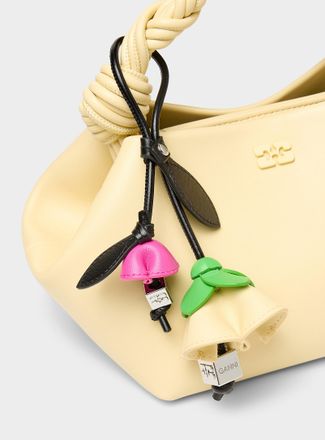 Ganni Womens Spring flowers bag charm