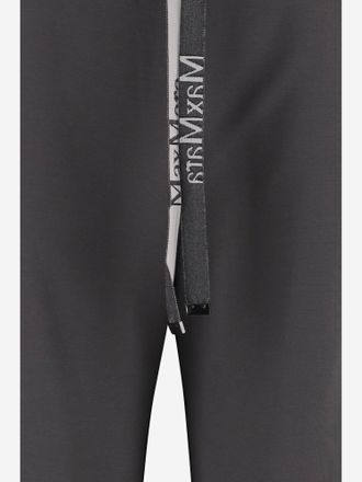 Max Mara Womens Trousers Cotton-Blend Dark Grey