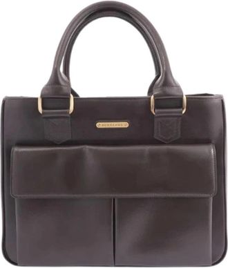 Burberry Pre-owned Vintage Handtas - Dames - Vintage Handtas - Bruin - ONE Size - Leer - Vintage