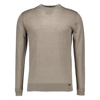 Gentiluomo Round-neck Knitwear, male, Brown, Size: 2XL K4195-275 Longsleeves