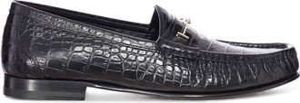 Tom Ford Crocodile Print Leather Moccas