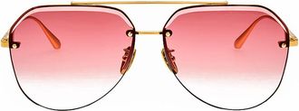 Linda Farrow QUYNH LFL1557 C2 Womens Sunglasses Size 63