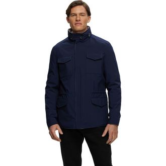 Gorski Lightweight Reversible Jacket in Navy/light Beige at Nordstrom, Size X-Large