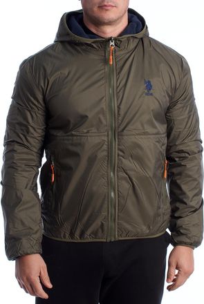 U.S.Polo Association Heren Omkeerbare Fleece- en Winddichte Jas US40126001