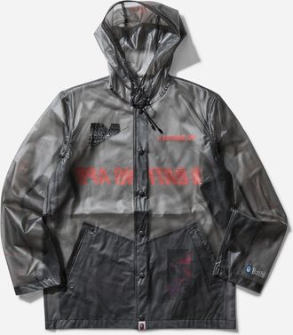 A Bathing Ape Men s Parka Clear Black