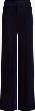 Etro Weite fliessende Samthose mit hoher Taille