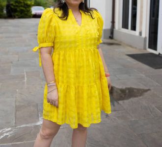 Pinch Design Sunshine Tunic Dress In Yellow