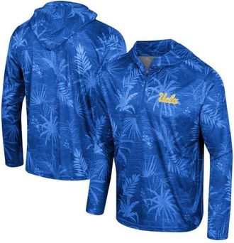 Colosseum Mens Colosseum Blue UCLA Bruins Palms Printed Lightweight Quarter-Zip Hooded Top at Nordstrom, Size Large