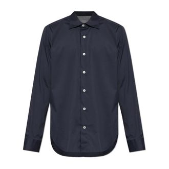 Eleventy Formal Shirts, male, Blue, Size: XL Classic Shirt