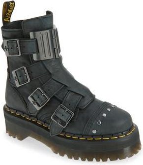 Dr. Martens Jadon Hinge Lug Sole Boot in Black at Nordstrom Rack, Size 6Us/ 4Uk