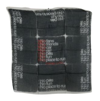 Costume National Wool Foulard Branded Mens Scarf