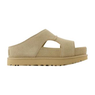 UGG Sliders, female, Beige, Size: 10 US Goldenstar Hi Cutout Sandals