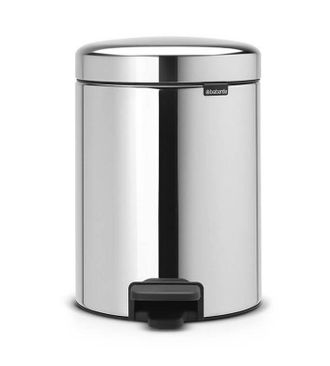 Brabantia Cubo De Basura Con Pedal De 5 L Acero Brillante - Nuevo &Iacute;cono - Brabantia