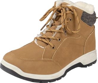 Generic Calf Length Boots Shoes Outdoor Ski Boots Thickening Ankle Boots Size 6 (Brown, 5.5)