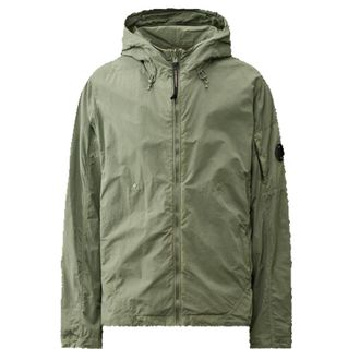 C.P. Company C.p. Company, Jassen, Heren, Groen, XL, Polyester, Omkeerbare Jas met Capuchon