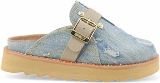 Colors Of California Sabot - Dames - Slip ons - Blauw - 41 EU - Leer - Schoenen