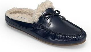 Aerosoles Dafina Faux Fur Mule in Navy Crinkle Shearling at Nordstrom Rack, Size 6.5