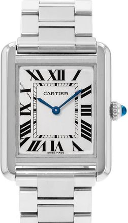 Cartier Pre-owned Cartier Tank Solo Quartz Silver Dial Ladies Watch W5200013