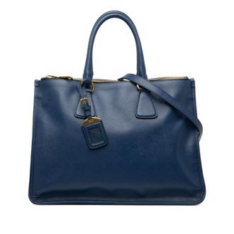 Prada Pre-owned Prada Saffiano Double Zip Open Convertible Tote 7IO29W0CERFUOVN5