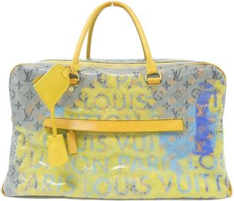 Louis Vuitton Monogram Pulp Jaune Pvc Boston Bag (Pre-Owned)
