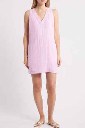 Tommy Bahama Two Palms Sleeveless Linen Shift in Lilac Chiffon at Nordstrom, Size Small