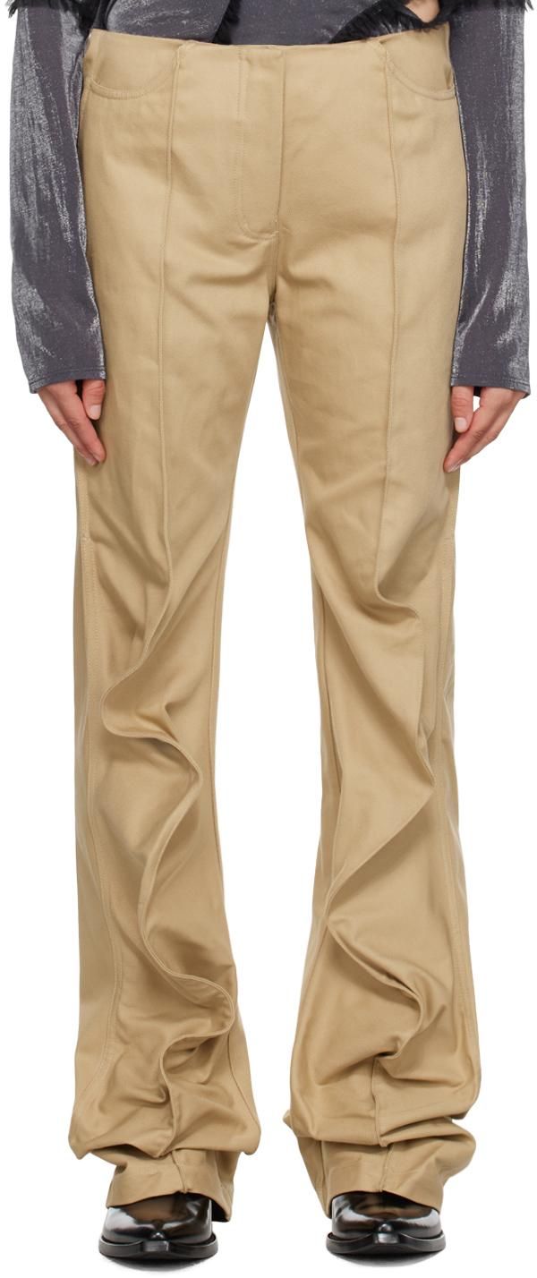 (KKWAW23T0510 Beige OAKSALVIA) KOSTADINOV cotton pant パンツ KIKO