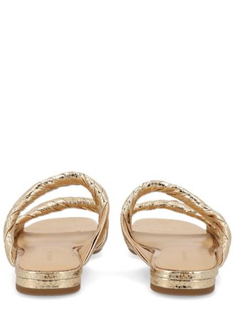 Michael Michael Kors Metallic Goat Leather Sandals - Gold