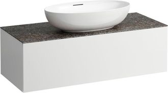Laufen Il Bagno Alessi Cajonera, Encimera De Piedra Marrone - Laufen