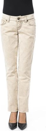 Byblos Slim Fit Jeans met voor- en achterzakken - Dames - Slim Fit Jeans - Beige - W30 - Jeans