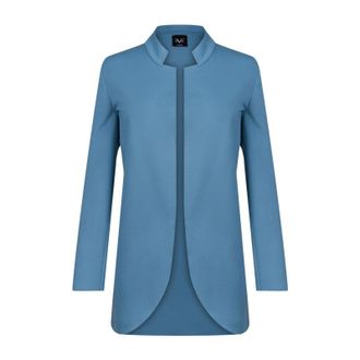 19V69 Womens Blazer Blue VITTORIA RAF Viscose - Size Medium