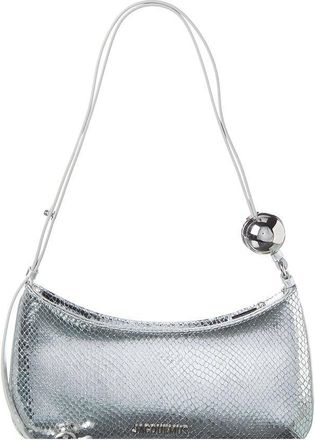 Jacquemus Le Bisou Perle Python-Embossed Leather Hobo Bag