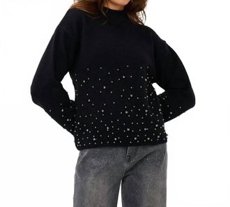 Esqualo Pernille Pearl Sweater In Black