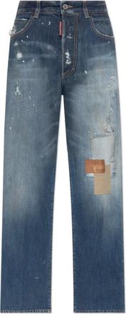Dsquared2 Jeans Sand Diego - Dames - Regular Fit Jeans - Blauw - 2XS - Katoen - Jeans