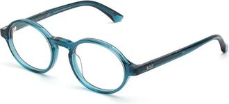 Retro Superfuture Glasses, unisex, Blue, Size: 49 MM Numero 140 Eyeglasses