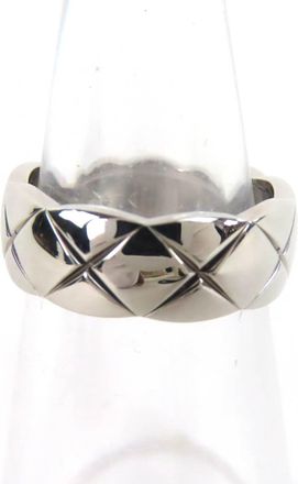 Chanel White Gold White Gold (18K) Band Ring (Pre-Owned)