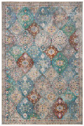 Safavieh Alfombra azul/beige 122 x 183 cm