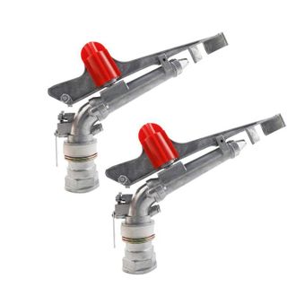 OEM Pistola De Irrigaci&oacute;n Agr&iacute;cola De 3,8 Cm, Giratoria 360&deg;, Construida En Aluminio Resistente - Lote De 2 Unidades